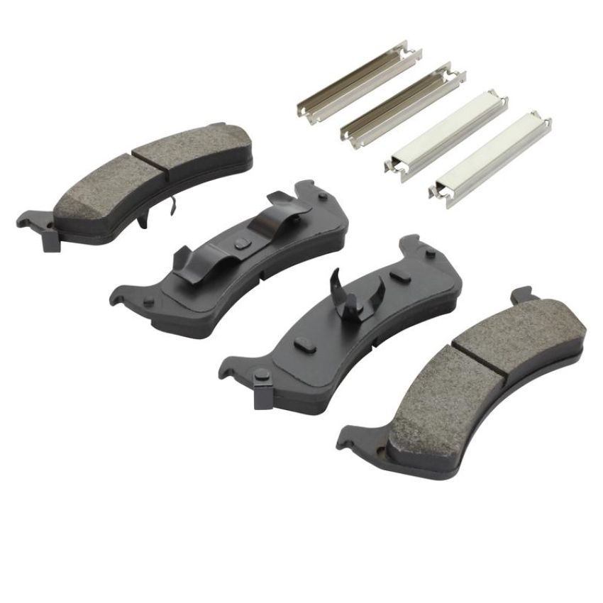 MPA 1003-0625M Quality-Built Black Series Semi-Metallic Brake Pads w/ Hardware