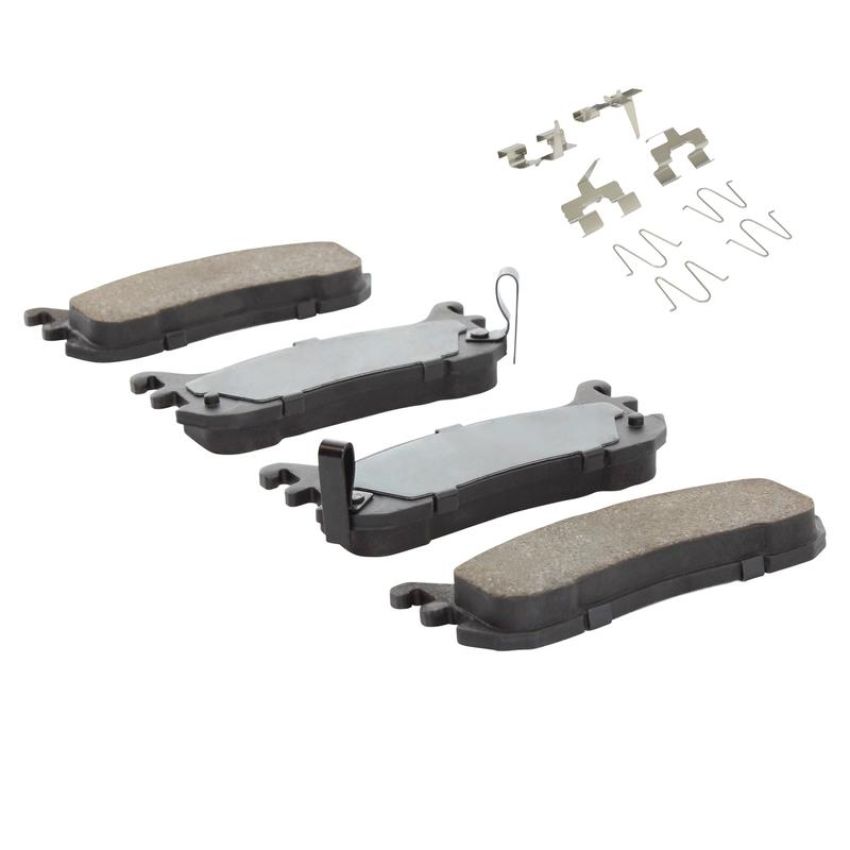 MPA 1003-0636C Quality-Built Black Series Ceramic Brake Pads w/ Hardware