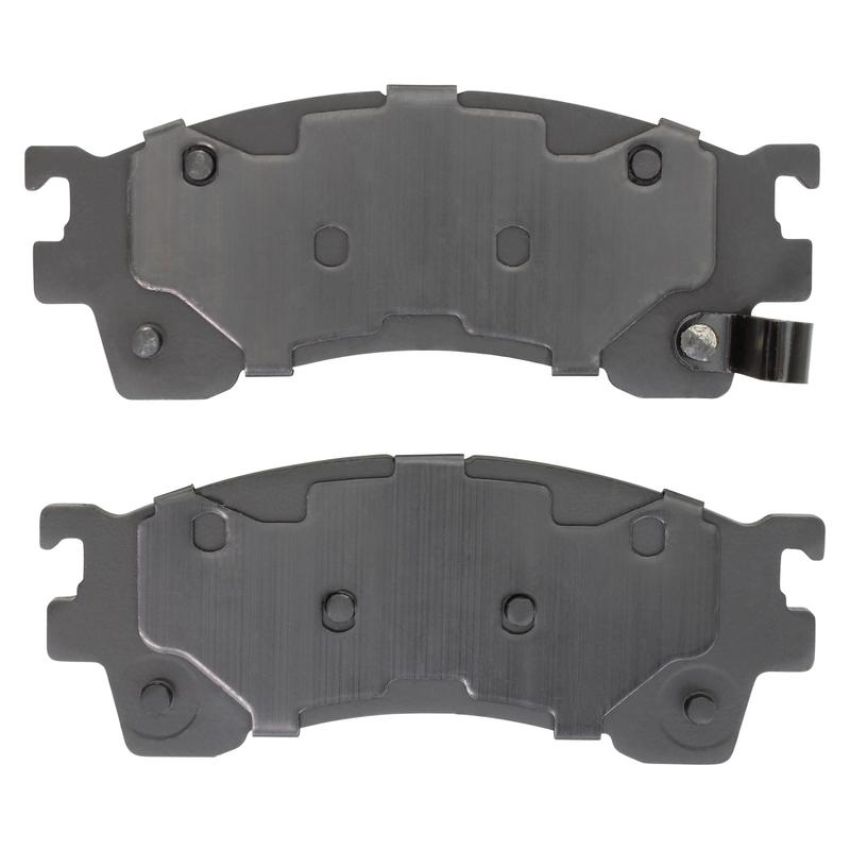 MPA 1003-0637M Quality-Built Black Series Semi-Metallic Brake Pads w/ Hardware