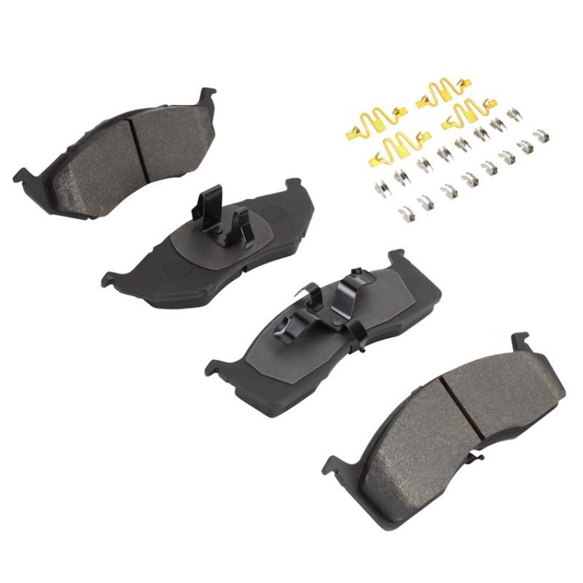 MPA 1003-0642C Quality-Built Black Series Ceramic Brake Pads w/ Hardware