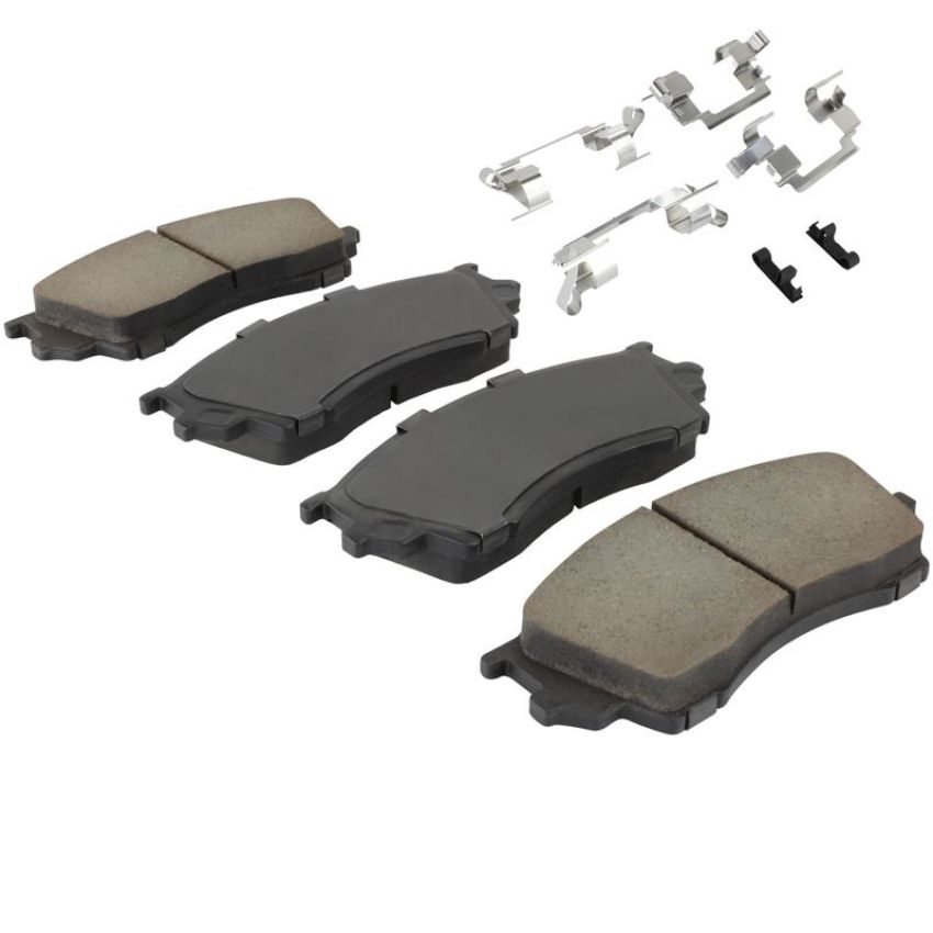 MPA 1003-0643C Quality-Built Black Series Ceramic Brake Pads w/ Hardware