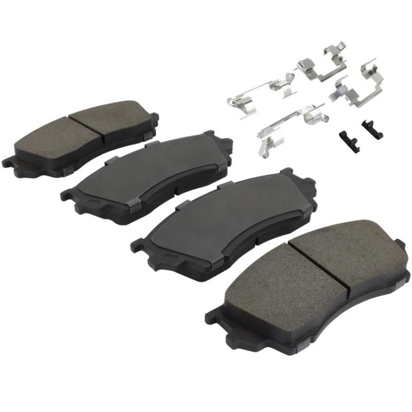 MPA 1003-0643M Quality-Built Black Series Semi-Metallic Brake Pads w/ Hardware