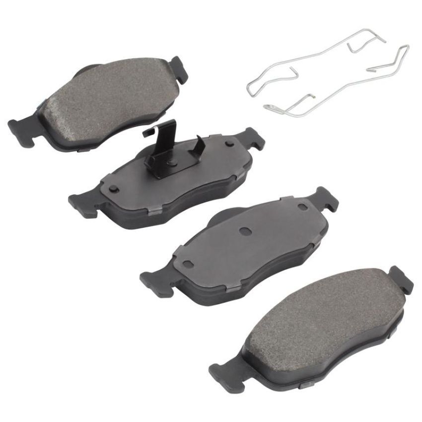MPA 1003-0648M Quality-Built Black Series Semi-Metallic Brake Pads w/ Hardware