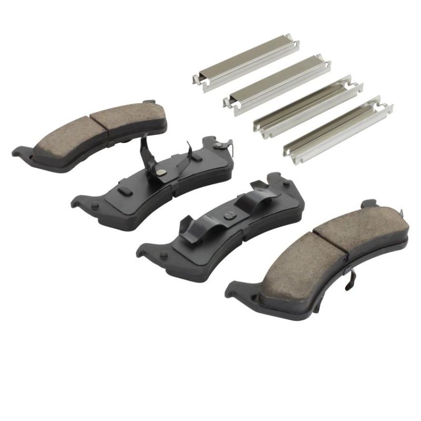 MPA 1003-0667C Quality-Built Black Series Ceramic Brake Pads w/ Hardware