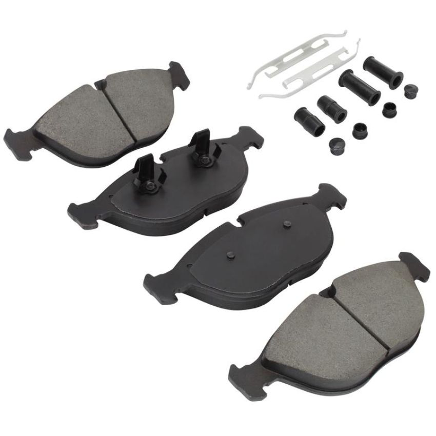 MPA 1003-0682M Quality-Built Black Series Semi-Metallic Brake Pads w/ Hardware