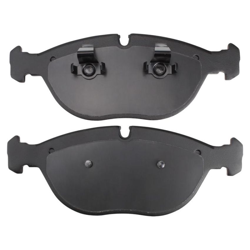 MPA 1003-0682M Quality-Built Black Series Semi-Metallic Brake Pads w/ Hardware
