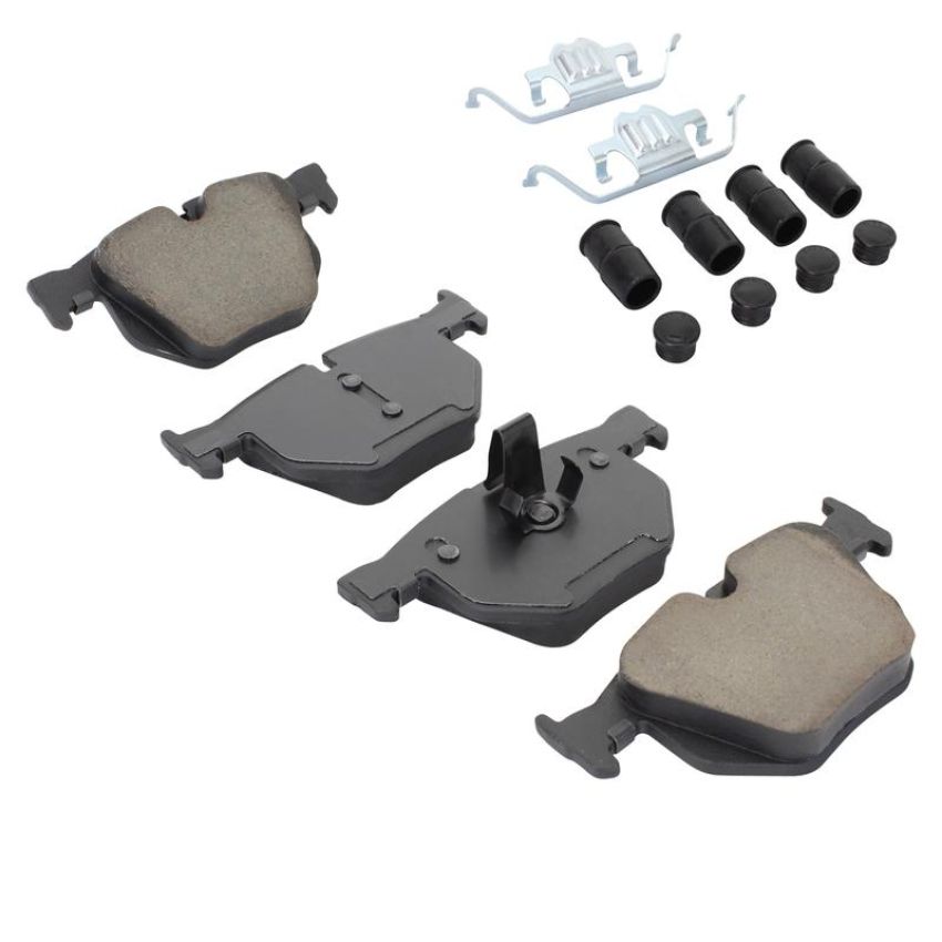 MPA 1003-0683AM Quality-Built Black Series Semi-Metallic Brake Pads w/ Hardware