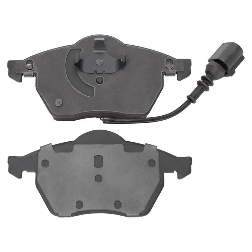 MPA 1003-0687M Quality-Built Black Series Semi-Metallic Brake Pads w/ Hardware