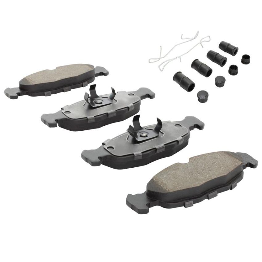 MPA 1003-0688M Quality-Built Black Series Semi-Metallic Brake Pads w/ Hardware