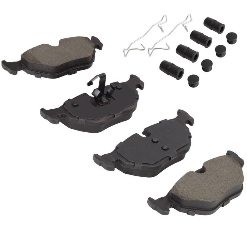 MPA 1003-0692BC Quality-Built Black Series Ceramic Brake Pads w/ Hardware