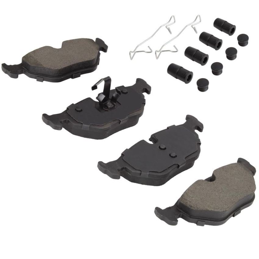 MPA 1003-0692BM Quality-Built Black Series Semi-Metallic Brake Pads w/ Hardware