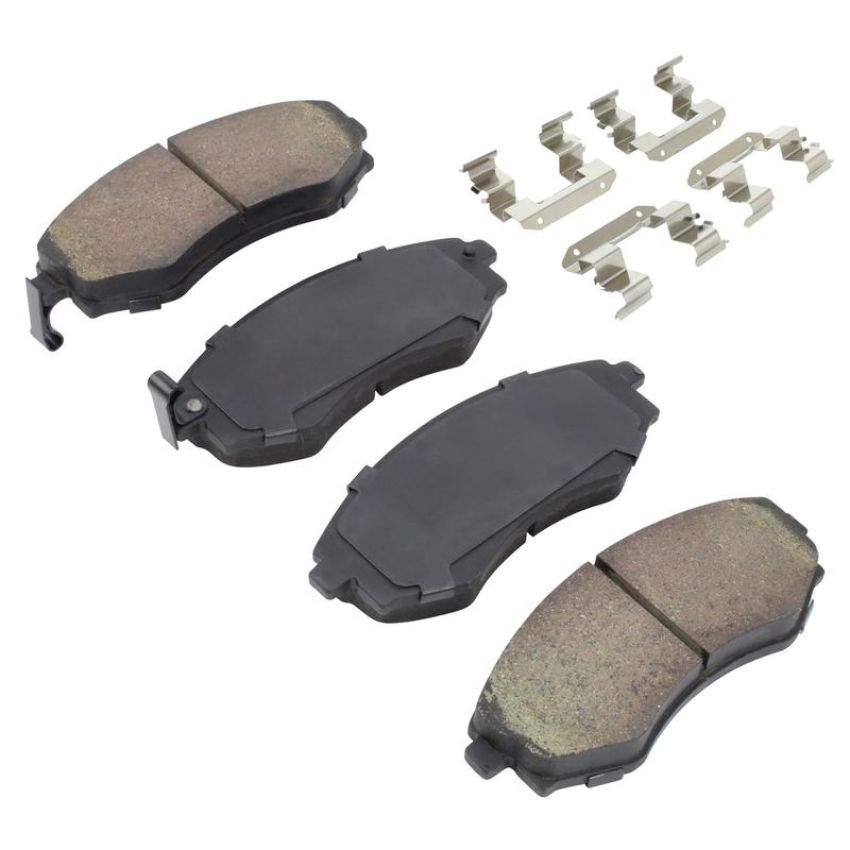 MPA 1003-0700AM Quality-Built Black Series Semi-Metallic Brake Pads w/ Hardware