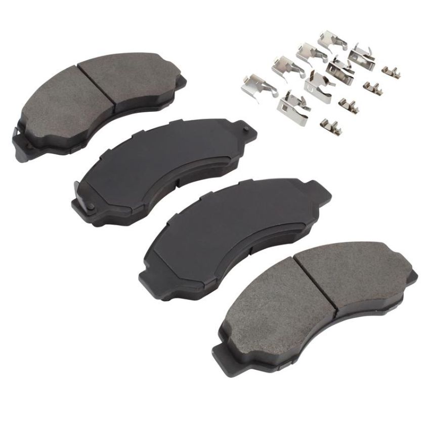 MPA 1003-0701M Quality-Built Black Series Semi-Metallic Brake Pads w/ Hardware