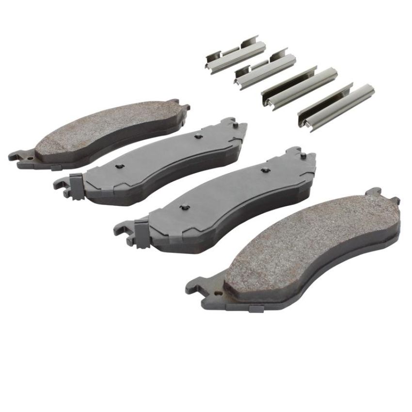 MPA 1003-0702M Quality-Built Black Series Semi-Metallic Brake Pads w/ Hardware