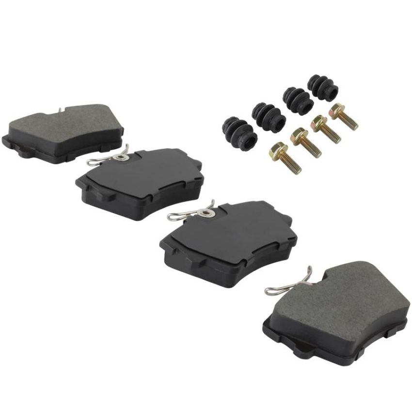 MPA 1003-0706M Quality-Built Black Series Semi-Metallic Brake Pads w/ Hardware