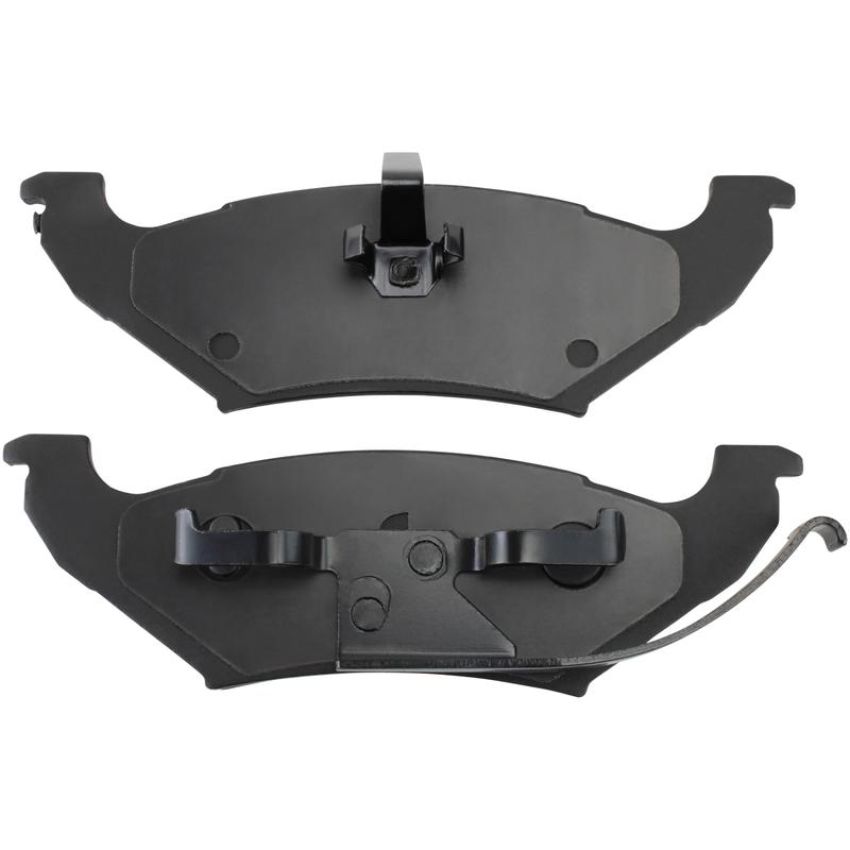 MPA 1003-0715M Quality-Built Black Series Semi-Metallic Brake Pads w/ Hardware