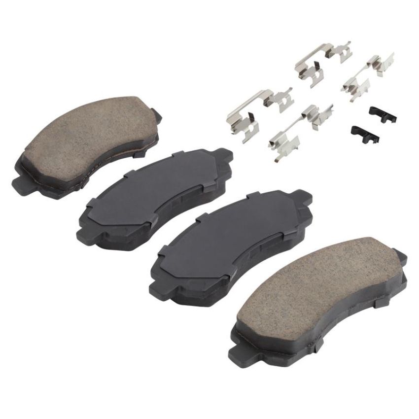 MPA 1003-0722C Quality-Built Black Series Ceramic Brake Pads w/ Hardware
