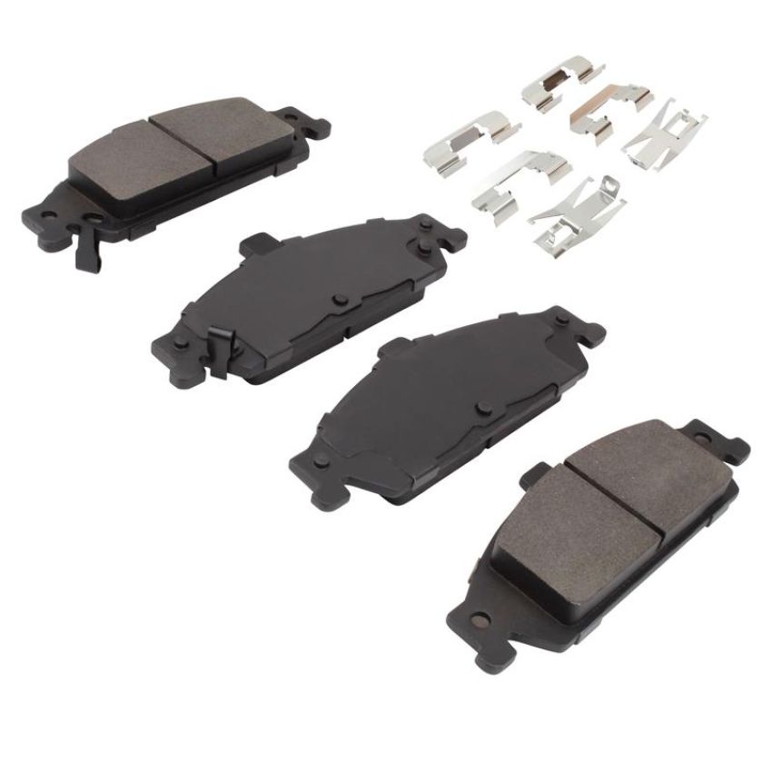 MPA 1003-0727C Quality-Built Black Series Ceramic Brake Pads w/ Hardware