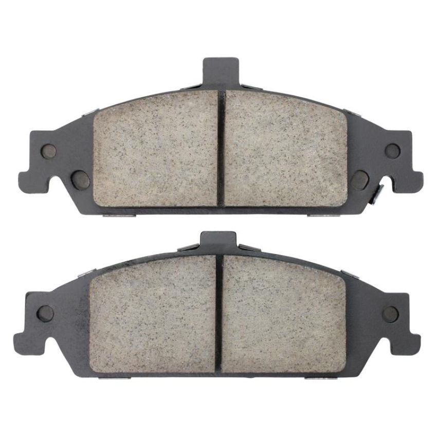 MPA 1003-0727M Quality-Built Black Series Semi-Metallic Brake Pads w/ Hardware