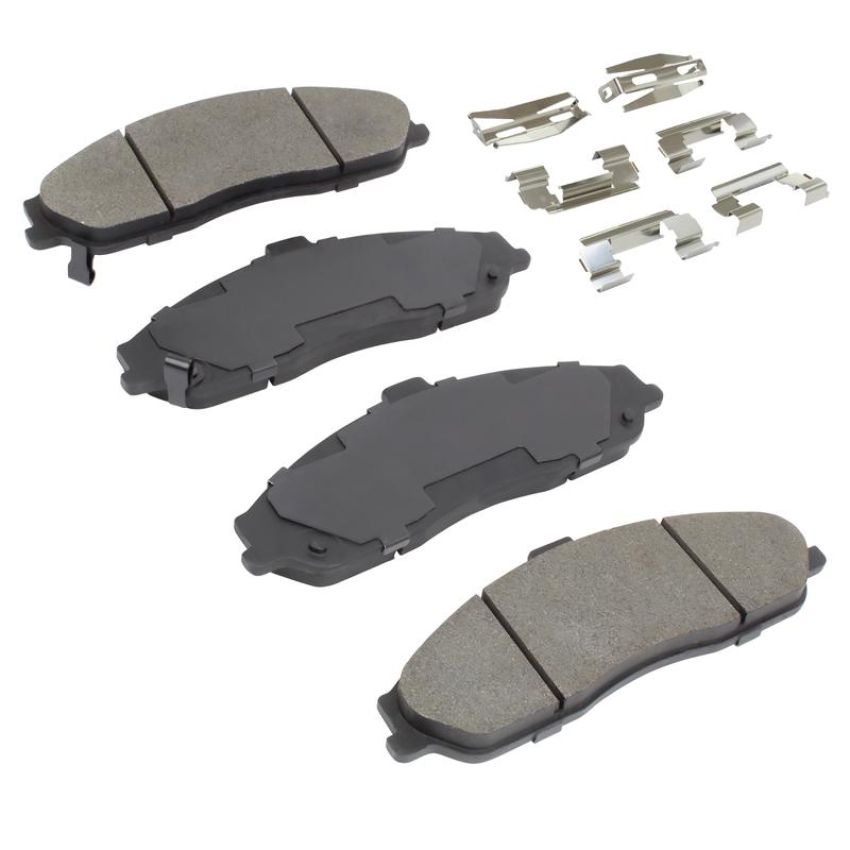 MPA 1003-0731C Quality-Built Black Series Ceramic Brake Pads w/ Hardware