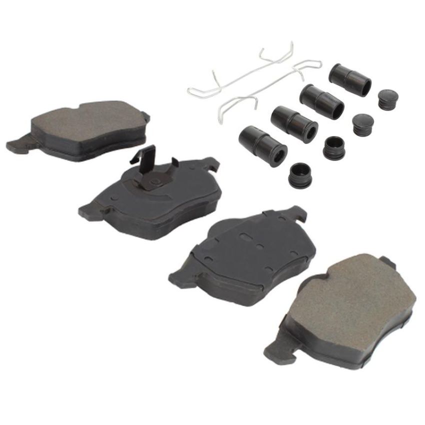 MPA 1003-0736M Quality-Built Black Series Semi-Metallic Brake Pads w/ Hardware