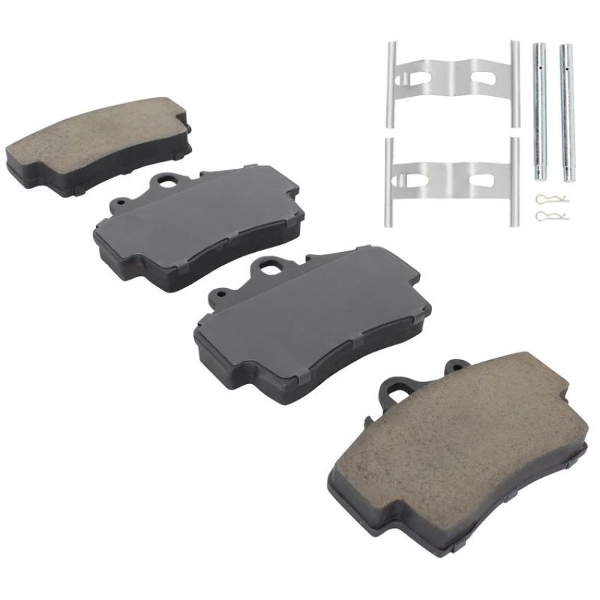 MPA 1003-0737C Quality-Built Black Series Ceramic Brake Pads w/ Hardware