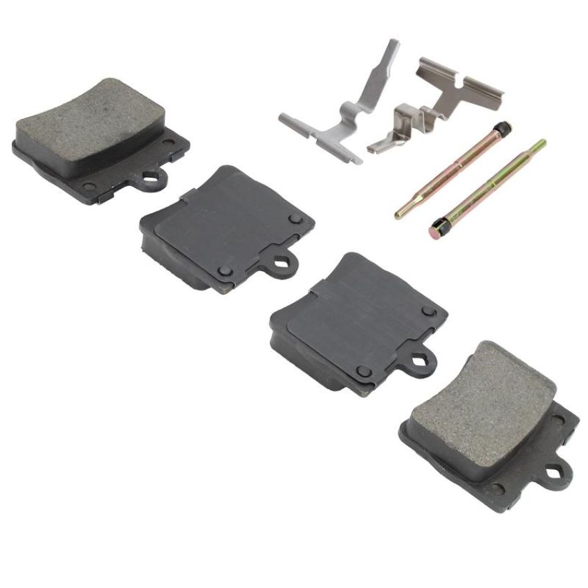MPA 1003-0739M Quality-Built Black Series Semi-Metallic Brake Pads w/ Hardware