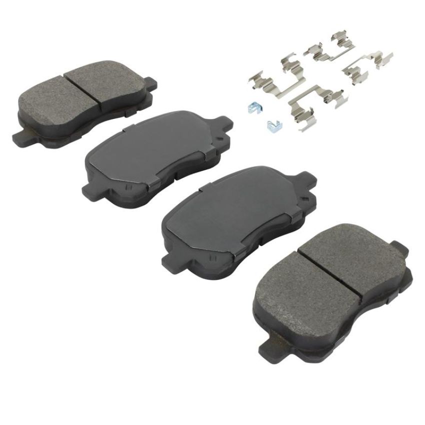 MPA 1003-0741C Quality-Built Black Series Ceramic Brake Pads w/ Hardware
