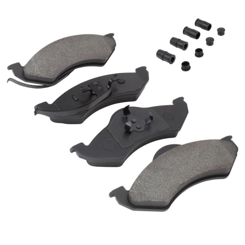MPA 1003-0746M Quality-Built Black Series Semi-Metallic Brake Pads w/ Hardware