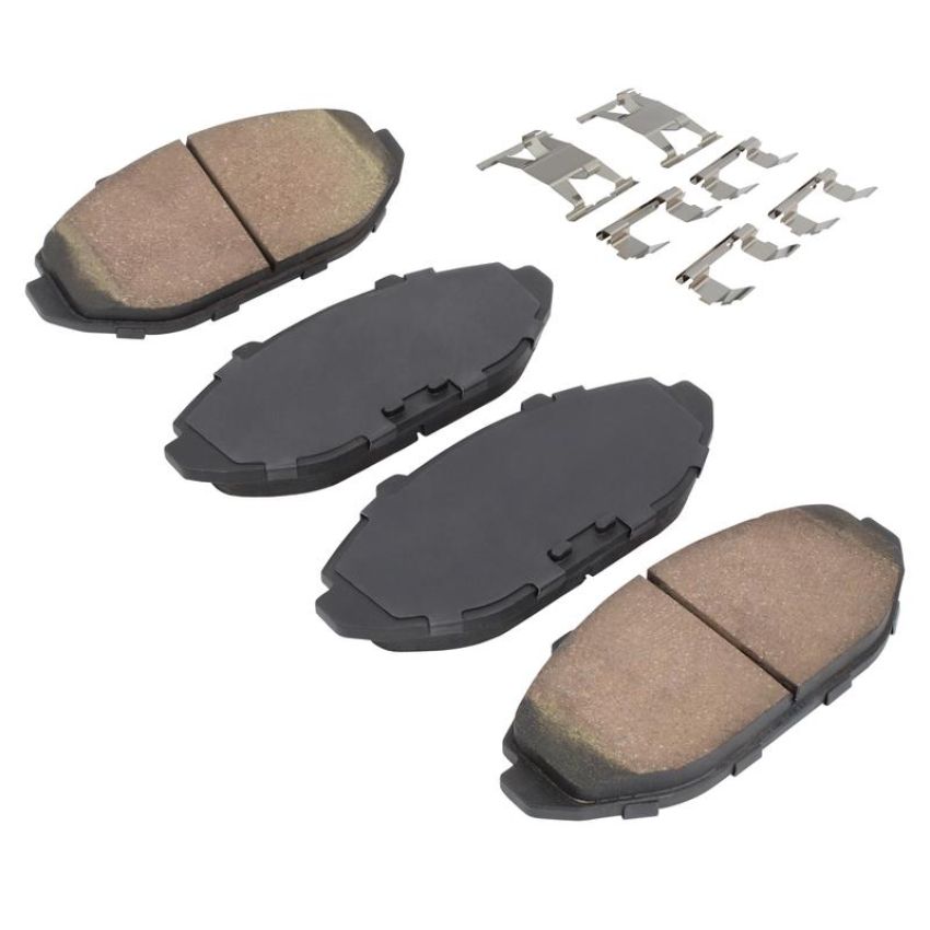 MPA 1003-0748C Quality-Built Black Series Ceramic Brake Pads w/ Hardware