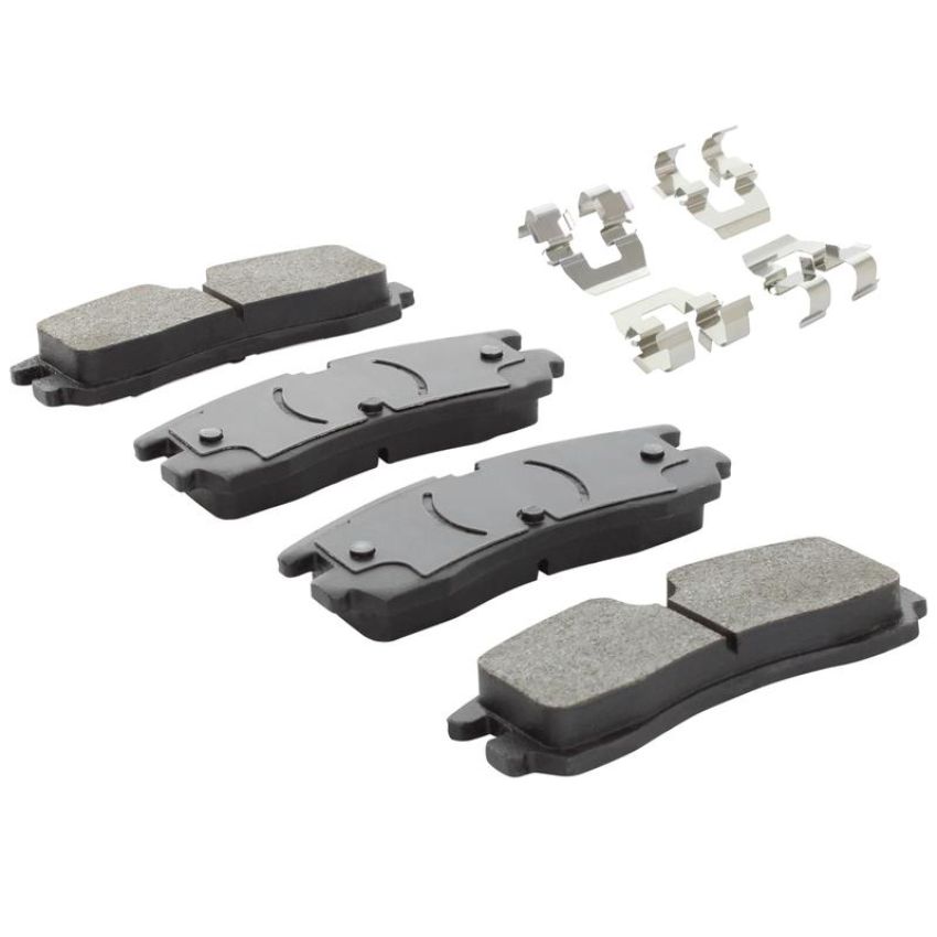 MPA 1003-0754M Quality-Built Black Series Semi-Metallic Brake Pads w/ Hardware