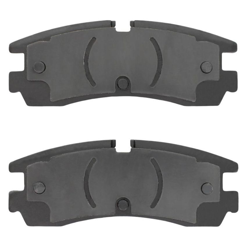 MPA 1003-0754M Quality-Built Black Series Semi-Metallic Brake Pads w/ Hardware