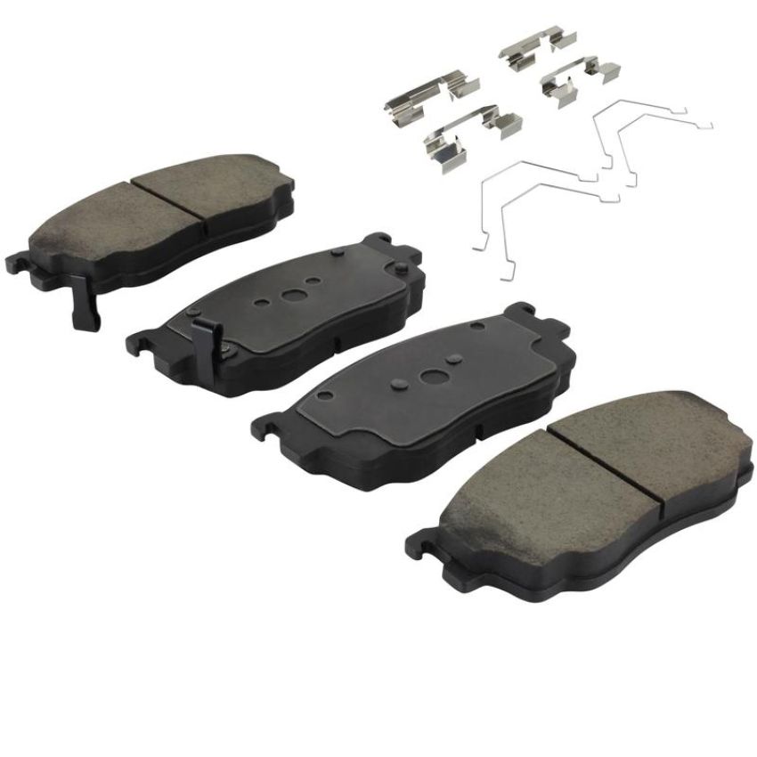 MPA 1003-0755C Quality-Built Black Series Ceramic Brake Pads w/ Hardware