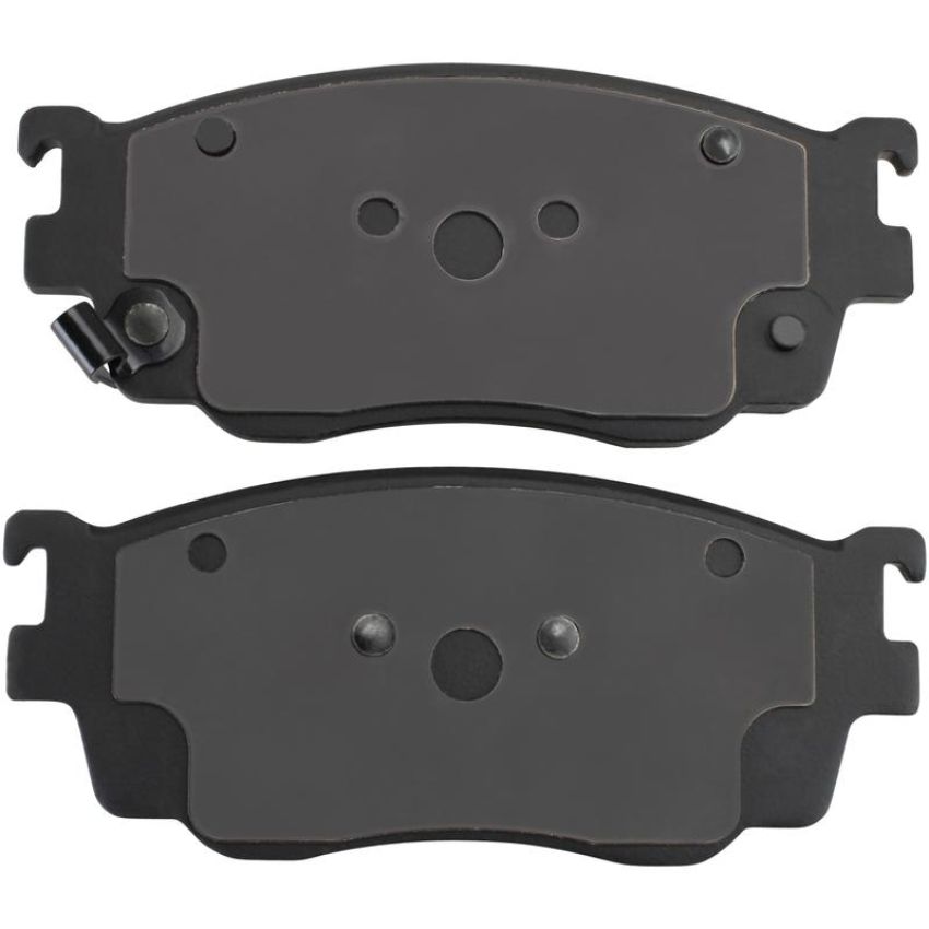 MPA 1003-0755M Quality-Built Black Series Semi-Metallic Brake Pads w/ Hardware