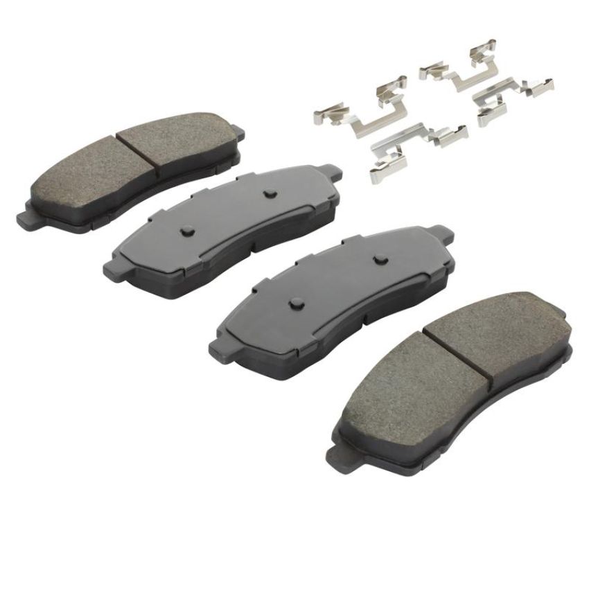 MPA 1003-0757M Quality-Built Black Series Semi-Metallic Brake Pads w/ Hardware