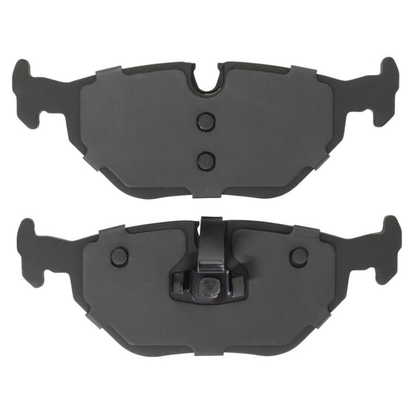 MPA 1003-0763M Quality-Built Black Series Semi-Metallic Brake Pads w/ Hardware