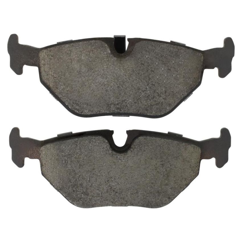MPA 1003-0763M Quality-Built Black Series Semi-Metallic Brake Pads w/ Hardware