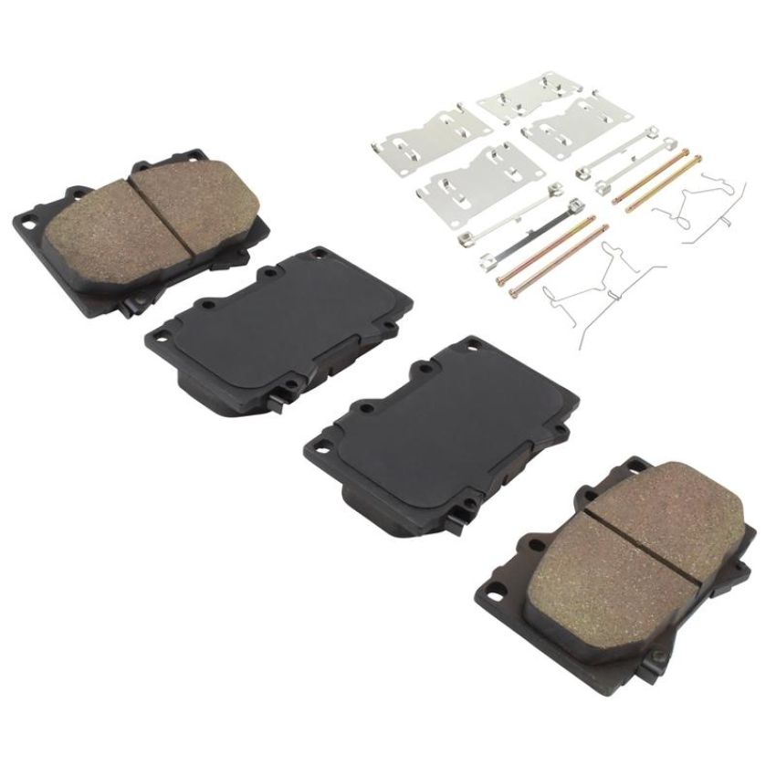 MPA 1003-0772C Quality-Built Black Series Ceramic Brake Pads w/ Hardware