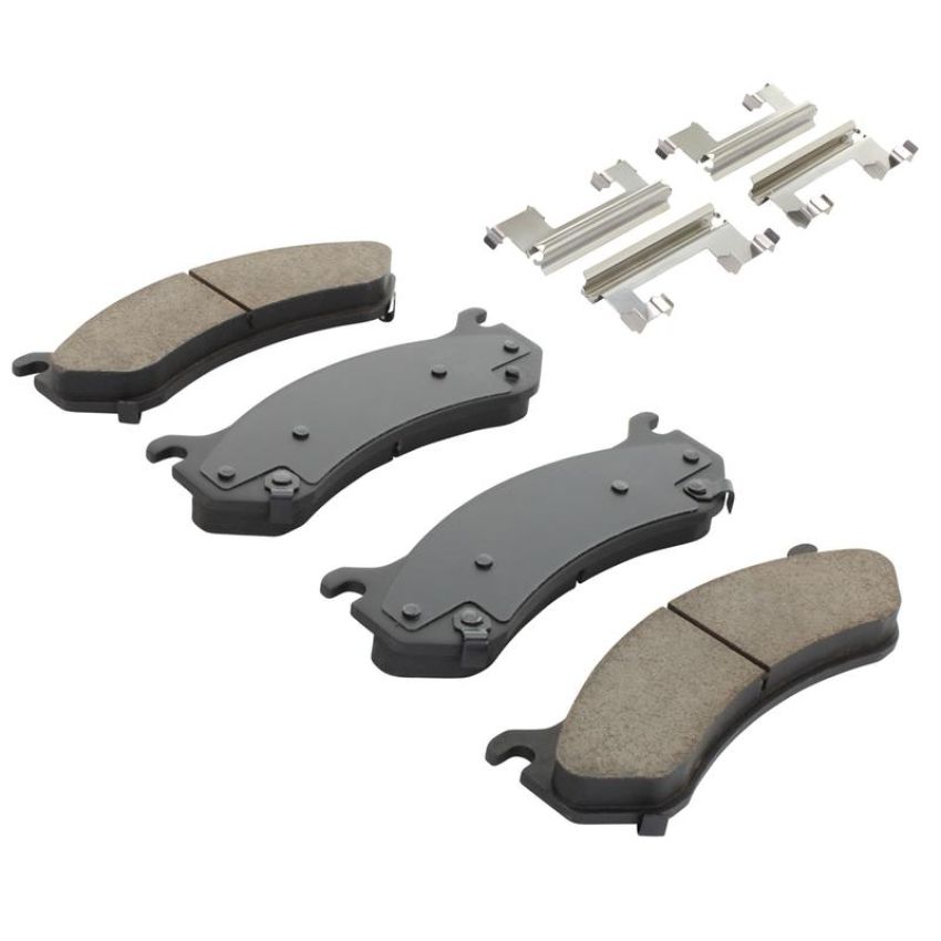 MPA 1003-0785M Quality-Built Black Series Semi-Metallic Brake Pads w/ Hardware