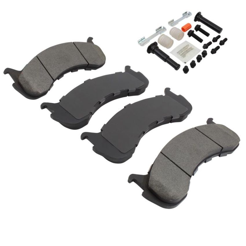 MPA 1003-0786AM Quality-Built Black Series Semi-Metallic Brake Pads w/ Hardware