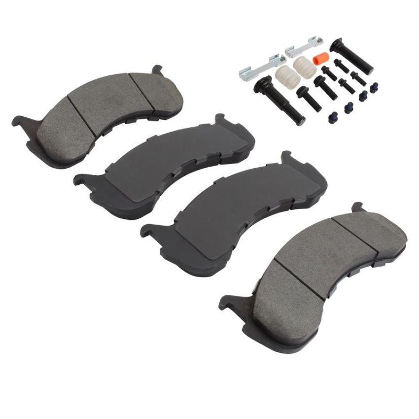 MPA 1003-0786M Quality-Built Black Series Semi-Metallic Brake Pads w/ Hardware