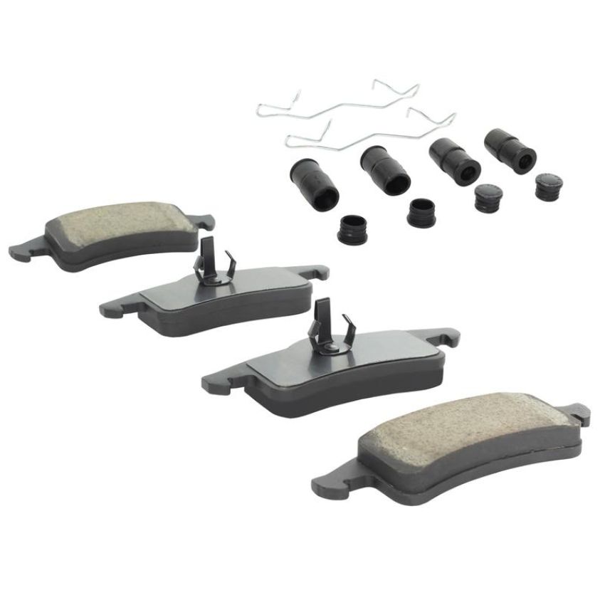 MPA 1003-0791M Quality-Built Black Series Semi-Metallic Brake Pads w/ Hardware