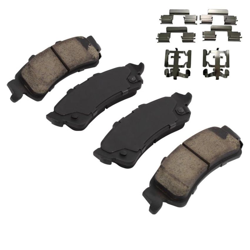 MPA 1003-0792AC Quality-Built Black Series Ceramic Brake Pads w/ Hardware