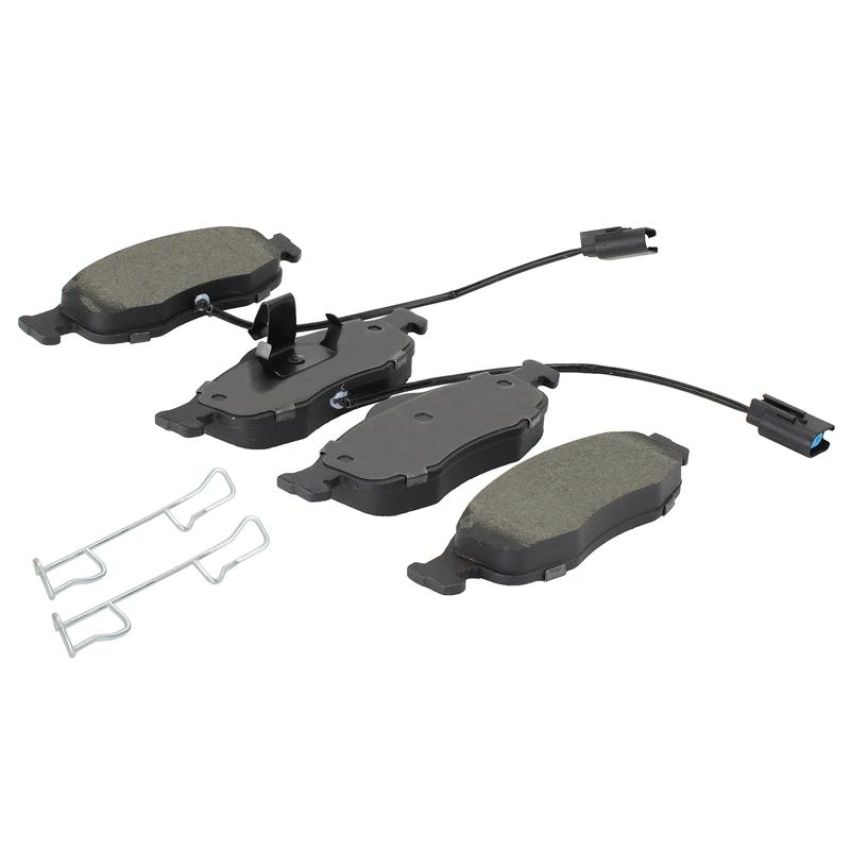 MPA 1003-0801M Quality-Built Black Series Semi-Metallic Brake Pads w/ Hardware