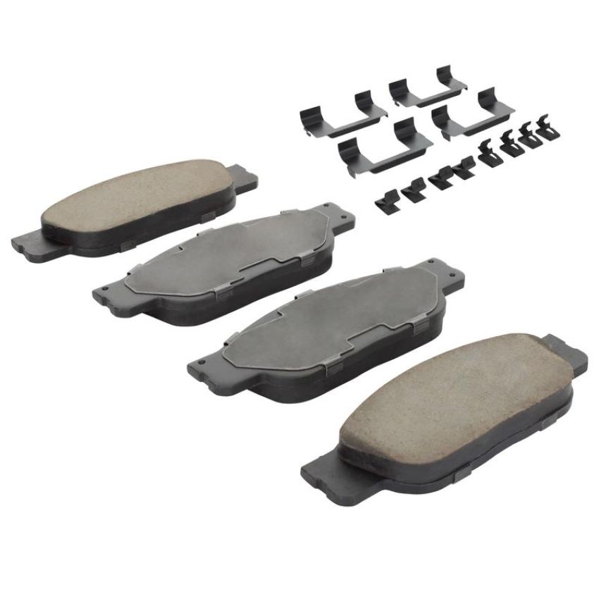 MPA 1003-0805C Quality-Built Black Series Ceramic Brake Pads w/ Hardware