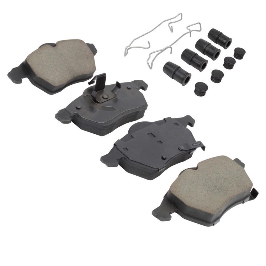 MPA 1003-0819C Quality-Built Black Series Ceramic Brake Pads w/ Hardware