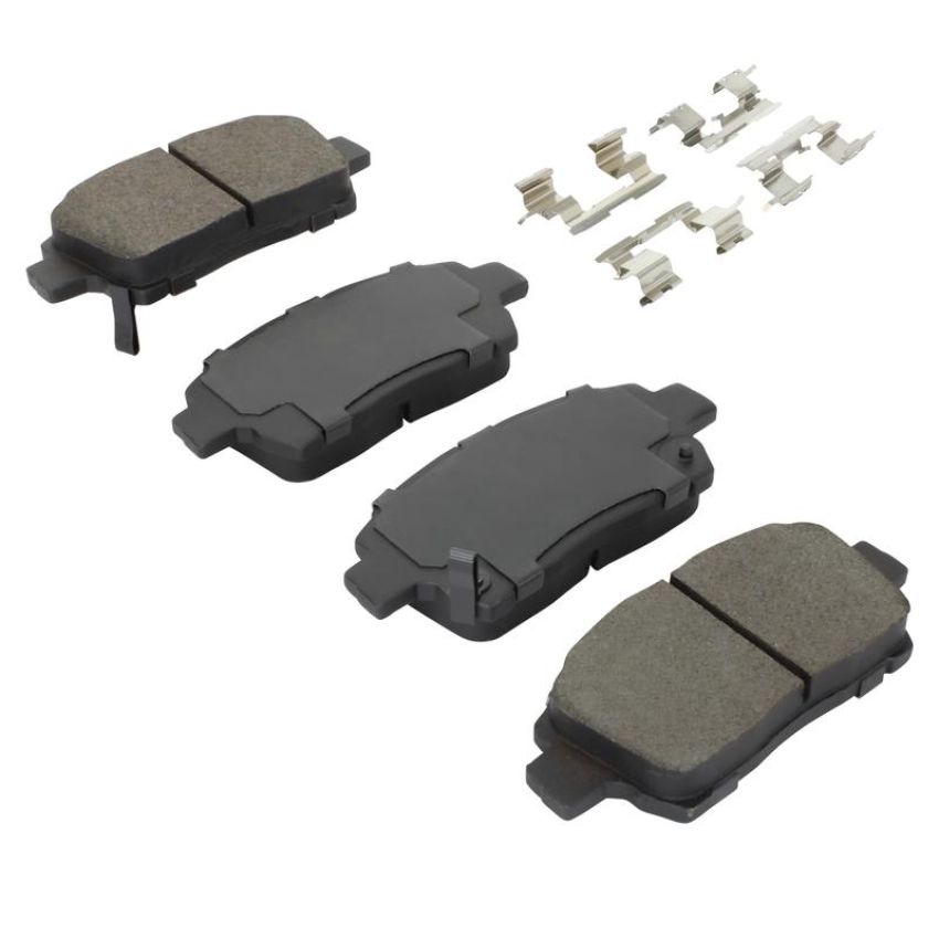 MPA 1003-0822M Quality-Built Black Series Semi-Metallic Brake Pads w/ Hardware