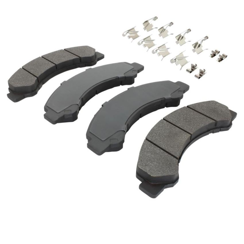 MPA 1003-0825M Quality-Built Black Series Semi-Metallic Brake Pads w/ Hardware
