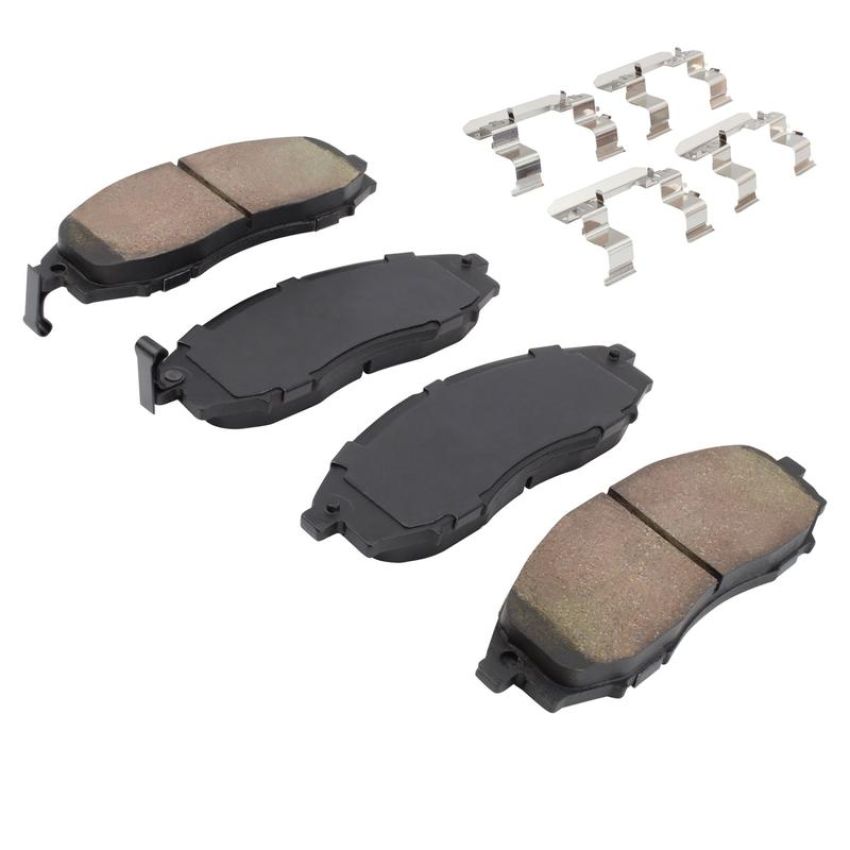 MPA 1003-0830M Quality-Built Black Series Semi-Metallic Brake Pads w/ Hardware
