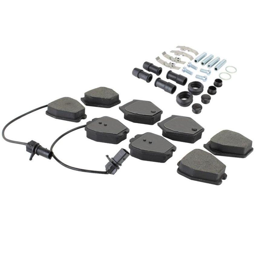 MPA 1003-0839M Quality-Built Black Series Semi-Metallic Brake Pads w/ Hardware